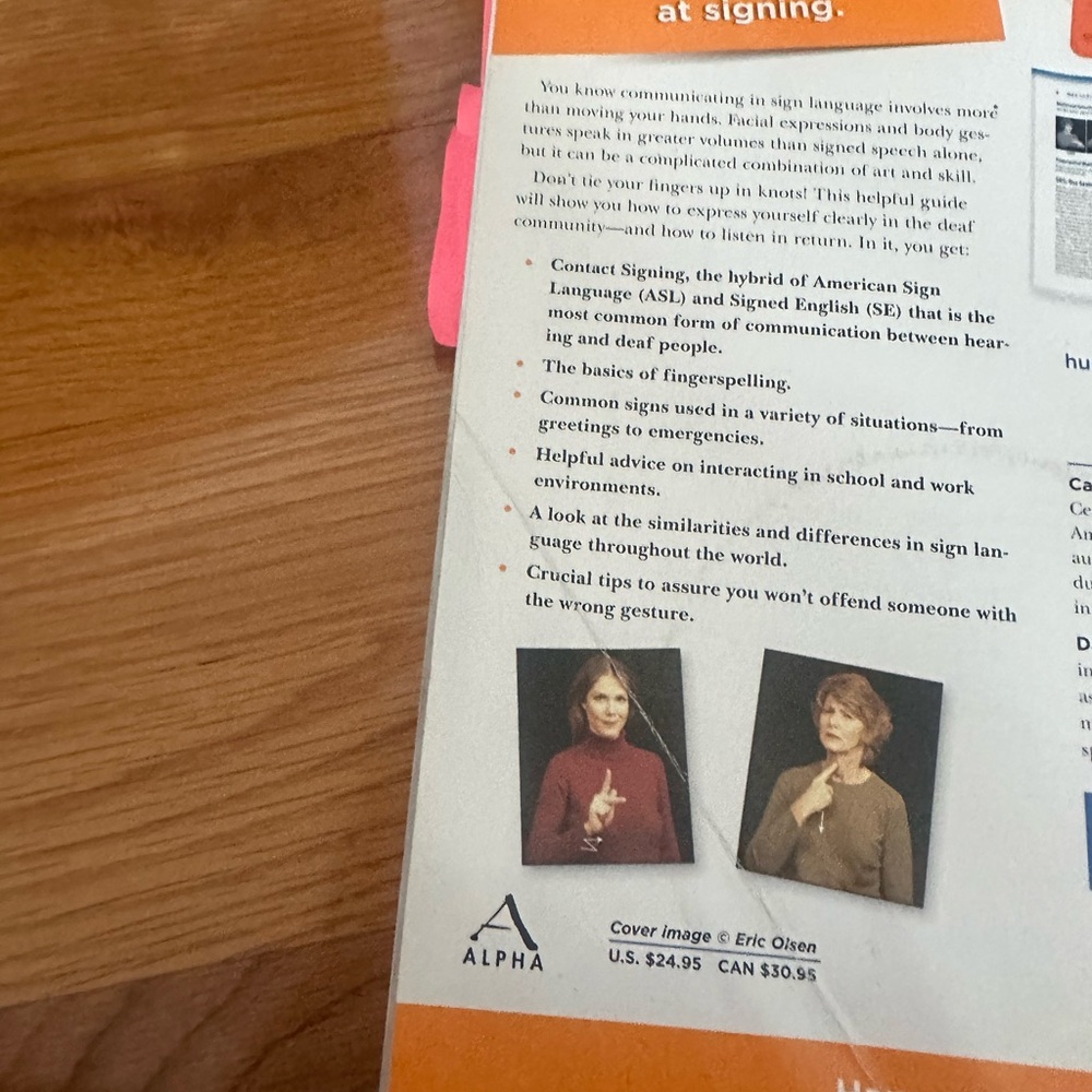 Conversational Sign Language Guide BOOK 📕 - Picture 3 of 3